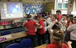 Egyptian headbands and dancing!