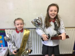 Russell dancers - more trophies