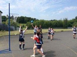 Netball tournament with local schools
