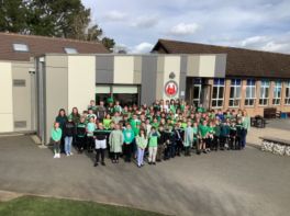 Primary 4, 5, 6 and 7 all in Green!